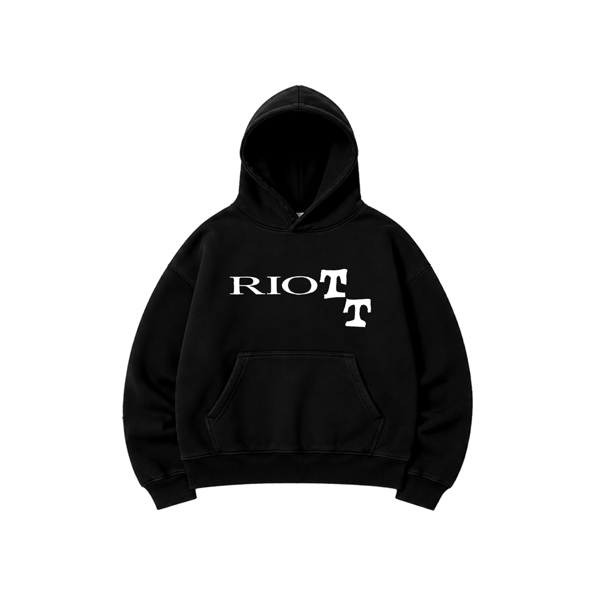 RIOTT CLASSIC BLACK HOODIE
